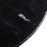 Palm Springs 48" Round Dining Table with Black Marble and Whitewash Modern Base