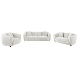 Aleisha 3-piece Fabric Upholstered Sofa Set Sand