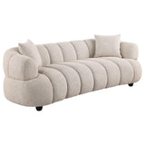 Whitney Contemporary Channel Tufted Woven Fabric Upholstered Sofa Set