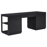 Harkes 75-inch 3-drawer Computer Desk with Adjustable Shelf Coffee Bean