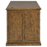 Altidore 68-inch 7-drawer Executive Home Office Desk Distressed Brown