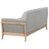 Vaughn 3-piece Fabric Upholstered Flared Arm Sofa Set Grey