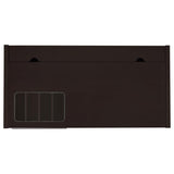 Halston 47-inch 2-drawer Office Desk with Cabinet Cappuccino