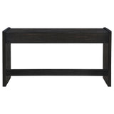Leandro 2-drawer Home Office Writing Desk Burnished Black