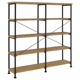 Analiese 63-inch 4-shelf Double Bookshelf Mango