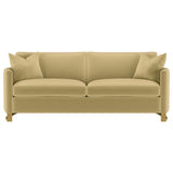 Corliss 3-piece Velvet Upholstered Sofa Set Camel