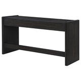 Leandro 2-drawer Home Office Writing Desk Burnished Black