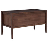 Graham 4-Drawer Lift-Top Computer Desk Walnut Brown