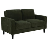 Ruth 3-piece Fabric Upholstered Track Arm Sofa Matcha Green