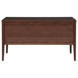 Graham 4-Drawer Lift-Top Computer Desk Walnut Brown