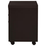 Skylar 3-drawer Home Office Mobile File Cabinet Cappuccino