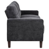 Bowen II 3-piece Upholstered Track Arm Sofa Set Steel Grey