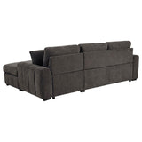 Pastrana Upholstered Sleeper Sectional Sofa RAF Chaise Grey