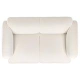 Dorset 3-piece Upholstered Round Track Arm Sofa Set White