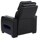 Zuma 3-Piece Dual Power Reclining Sofa Set with Bluetooth Black