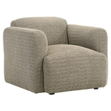 Dorset 3-piece Upholstered Round Track Arm Sofa Set Brown