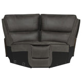 Marcell 5-Piece L-Shaped Modular Power Reclining Sectional Sofa Grey