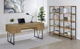 Analiese 63-inch 4-shelf Double Bookshelf Mango