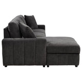 Pastrana Upholstered Sleeper Sectional Sofa LAF Chaise Grey