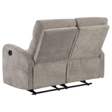 Hamilton 3-piece Chenille Manual Reclining Sofa Set Sand
