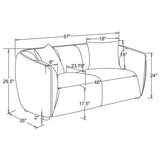 Aleisha 3-piece Fabric Upholstered Sofa Set Sand