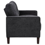 Bowen II 3-piece Upholstered Track Arm Sofa Set Steel Grey
