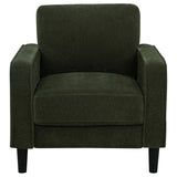Ruth 3-piece Fabric Upholstered Track Arm Sofa Matcha Green