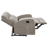 Hamilton 3-piece Chenille Manual Reclining Sofa Set Sand