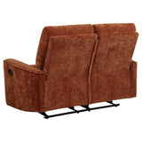 Navarro 3-piece Upholstered Reclining Sofa Set Orange