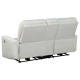 Greenfield 3-piece Power Reclining Sofa Set Dove Grey