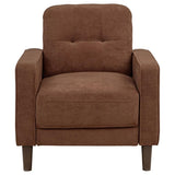 Bowen II 3-piece Fabric Upholstered Track Arm Sofa Set Rust