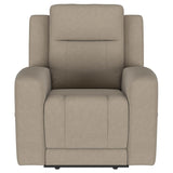 Brentwood 3-piece Upholstered Reclining Sofa Set Taupe