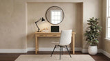 Vermes 55-inch 3-drawer Writing Desk with Power Outlet Light Ash