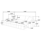 Pastrana Upholstered Sleeper Sectional Sofa LAF Chaise Grey