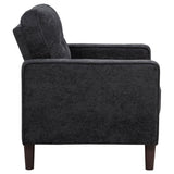 Bowen II 3-piece Upholstered Track Arm Sofa Set Steel Grey