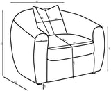 Isabella 3-piece Faux Sheepskin Upholstered Sofa Set Natural