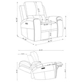 Brickston 3-piece Triple Power Reclining Sofa Set Grey