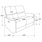 Navarro 3-piece Upholstered Reclining Sofa Set Orange