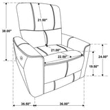 Greenfield 3-piece Power Reclining Sofa Set Dove Grey