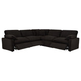 Collins 5-piece Modular Power Reclining Sectional Chocolate Brown