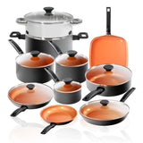 17-Piece Pro Premiere Hard Anodized Cookware Set