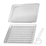 Plum Chef Toaster Oven Tray, Rack & Tray Extractor Set – Stainless Steel, Non-Toxic, Easy to Clean, Dishwasher Safe – Compatible with GA12S-01, GA13S-01, GA22S-01