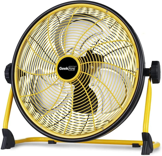 16” Rechargeable Outdoor Fan, Battery Operated, Metal Blade CF2SEB