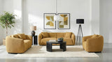 Aleisha 3-piece Fabric Upholstered Sofa Set Mustard Yellow