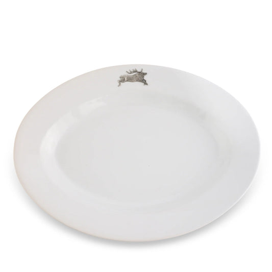 Running Elk Stoneware Serving Tray