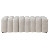 Summer Upholstered Channel Accent Bench Greige