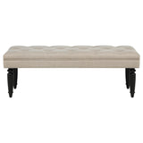 Marsha 52-inch Upholstered Entryway Accent Bench Latte