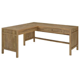 Hogan 1-drawer Lift Top L-shape Computer Writing Desk Mango