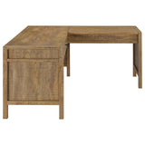 Hogan 1-drawer Lift Top L-shape Computer Writing Desk Mango