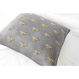 Insect Embroidery Pillow Cover (Set of 1)